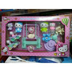 Đồ chơi nhà búp bê, công viên vui chơi mèo Hello Kitty 99602 chọn ngẫu nhiên 1 trong 2 mẫu