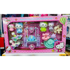 Đồ chơi nhà búp bê, công viên vui chơi mèo Hello Kitty 99602 chọn ngẫu nhiên 1 trong 2 mẫu