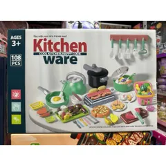 Đồ Chơi Nấu ăn 5766 Gồm 108 Chi Tiết Cho Bé Chơi Đồ Hàng, Đồ Chơi Nhà Bếp, Nhập Vai Nấu ănCool kitchen happy cook