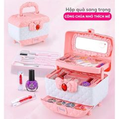 Đồ Chơi Cốp Trang Điểm, Vali Trang Điểm 3 Tầng M-611 Modern multi funtion Beauty box, Hộp trang điểm quà tặng sang trọng