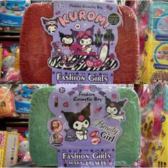 Đồ chơi chủ đề Kuromi - Vali đồ chơi trang điểm 768-62 giao màu ngẫu nhiên Fashion Cosmetic Bag makeup set fashion girls