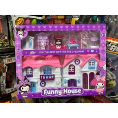 Đồ Chơi Chủ Đề Kuromi - Nhà búp bê Funny House 5807 Ngôi nhà hạnh phúc, giao mẫu ngẫu nhiên