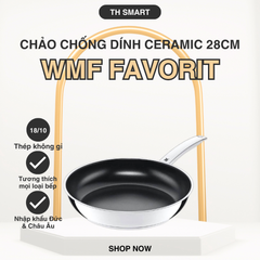 Chảo Chống Dính Ceramic Bếp Từ WMF Favorit 28cm - Chất Liệu Thép Không Gỉ, Chống Dính Bền Bỉ, Thích Hợp Nấu Nướng Đa Dạng