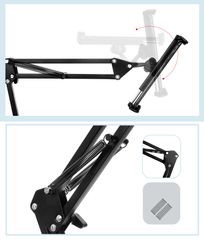 Giá Đỡ Kẹp IPad Khớp Nâng Xoay 360 Độ Đa Năng (Loại Lớn)