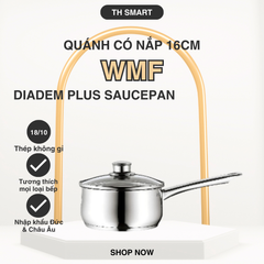 Nồi Quánh Có Nắp WMF Diadem Plus 16cm - Thép Không Gỉ Cromargan® Bền Bỉ, Thiết Kế Sang Trọng, Đa Năng Cho Món Sốt & Nấu Ăn Lành Mạnh