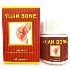 Viên uống Yuan Bone hỗ trợ đau nhức xương khớp, tê bì chân tay, thiếu chất nhầy khớp gối, khô khớp, thoát vị đĩa đệm - Hỗ Trợ Giảm Đau Khớp Cho Người Già - Hộp 40 Viên Xuất Xứ Malaysia - Mã 1361