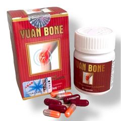 Viên uống Yuan Bone hỗ trợ đau nhức xương khớp, tê bì chân tay, thiếu chất nhầy khớp gối, khô khớp, thoát vị đĩa đệm - Hỗ Trợ Giảm Đau Khớp Cho Người Già - Hộp 40 Viên Xuất Xứ Malaysia - Mã 1361