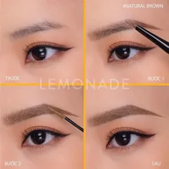Chì Kẻ Mày Lemonade 2 Đầu Màu Nâu Đậm 2g + 2ml Want It Got It Dual Eyebrow 630662