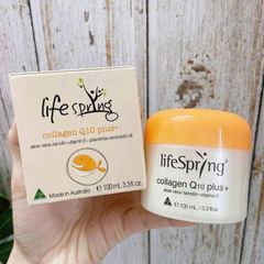 Kem Dưỡng Da Lifespring Collagen Q10 Plus 100ml - Ngăn Lão Hóa, Dưỡng Da Từ Nhau Thai Cừu, Mỹ Phẩm Chất Lượng