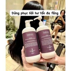 Cặp Gội Xả Batious Phục Hồi 500ml x2 - Dầu Gội Tím Chăm Sóc Tóc Hư Tổn, Giúp Tóc Mềm Mượt và Khỏe Mạnh