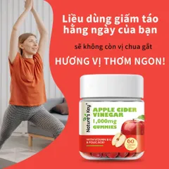 NATURE'S KEY Viên Kẹo Dẻo Giấm Táo Mỗi 2 viên chứa 1000mg giấm táo