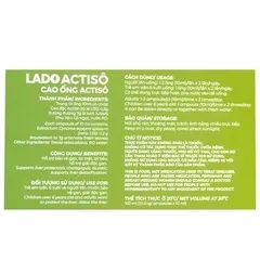 Combo 2 Hộp Cao ống Actisô Có Cỏ Ngọt Ladophar hỗ trợ bảo vệ sức khỏe (10 ống x 10ml)