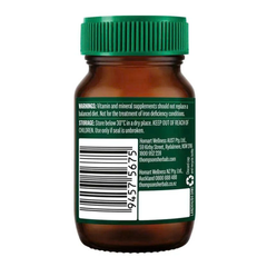 Viên Uống Bổ Sung Sắt Thompson's Organic Iron 24mg - Hỗ Trợ Thiếu Máu, 30 Viên, Tự Nhiên Và Lành Tính 630797
