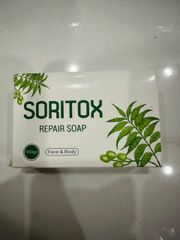 Xà Phòng Soritox 130GR - Chăm Sóc Da, Mờ Thâm, Sạch Mụn Với Tinh Chất Lá Neem Tự Nhiên, Duy Trì Độ Ẩm Da