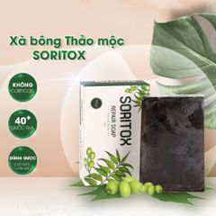 Xà Phòng Soritox 130GR - Chăm Sóc Da, Mờ Thâm, Sạch Mụn Với Tinh Chất Lá Neem Tự Nhiên, Duy Trì Độ Ẩm Da