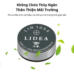Pin Sạc Nút Lithium-ion LIDEA LIR 1054 – 3.6V Li-ion Rechargeable Battery