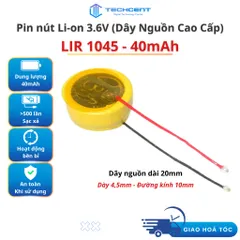 Pin nút Li-ion 3.6V LIR 1045 40mAh cho tai nghe Bluetooth Ap3 Hổ Vằn 1562U/M/E, 1563E