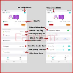 Tai Nghe Earldom Louda Gen 3 1562E ENC - Âm Vòm - Pin 8H - Cảm Ứng Lực