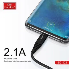 Dây Sạc Bọc Dù TydeC 2.4A Earldom Model EC-121 Chính Hãng
