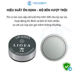 Pin nút Li-ion 3.6V LIR 1054 45mAh cho tai nghe Bluetooth TWS Pro Hổ Vằn 1562F, A, AE
