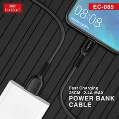 Cáp Sạc Nhanh Chính Hãng Earldom 25cm EC-085 Bọc TPU Cực Bền