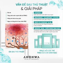 [5 miếng] Mặt nạ Ahohwa VITAMIN K SHEET MASK – PHỤC HỒI DA SAU XÂM LẤN phù hợp với mọi loại da