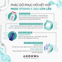 [5 miếng] Mặt nạ Ahohwa VITAMIN K SHEET MASK – PHỤC HỒI DA SAU XÂM LẤN phù hợp với mọi loại da