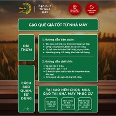Gạo Phúc Cư | 40KG Gạo Quê Đài Thơm Vụ Mới Xát Mộc (LOẠI NGON) Hạt Dài Cơm Mềm Thơm Ngon