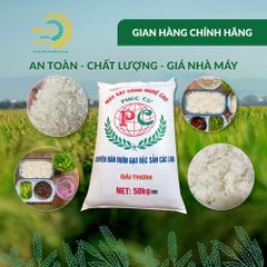 Gạo Phúc Cư | 50KG Gạo Quê Đài Thơm Vụ Mới Xát Mộc (LOẠI NGON) Hạt Dài Cơm Mềm Thơm Ngon