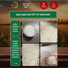 Gạo Phúc Cư | 40KG Gạo Bắc Thơm Nam Định (LOẠI NGON) Hạt Dài Cơm Mềm Thơm Ngon