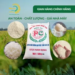 Gạo Phúc Cư | 50KG Gạo ST25 Nam Định Dẻo Vừa Cơm Mềm Thơm Ngon Giá Sỉ Nhà Máy
