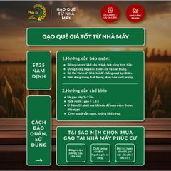 Gạo Phúc Cư | 50KG Gạo ST25 Nam Định Dẻo Vừa Cơm Mềm Thơm Ngon Giá Sỉ Nhà Máy