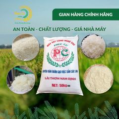 Gạo Phúc Cư | 50KG Gạo Lài Thơm Nam Định (LOẠI NGON) Hạt Dài Cơm Mềm Thơm Ngon