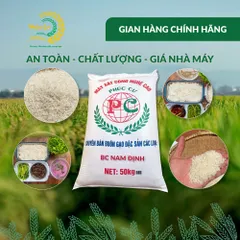 Gạo Phúc Cư | 50KG Gạo BC Nam Định (LOẠI NGON) Hạt Dài Cơm Mềm Thơm Ngon