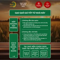 Gạo Phúc Cư | 50KG Gạo Nếp Nhung Hạt To (NẾP BẮC 4 THÁNG TUỔI) Nấu Xôi Không Bết Làm Bánh Dẻo Ngon