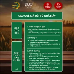 Gạo Phúc Cư | 40KG Gạo Lứt Đen (LOẠI NGON) Nếp Than Hữu Cơ Tốt Cho Người Tiểu Đường Ăn Kiêng