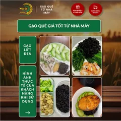 Gạo Phúc Cư | 50KG Gạo Lứt Đen (LOẠI NGON) Nếp Than Hữu Cơ Tốt Cho Người Tiểu Đường Ăn Kiêng