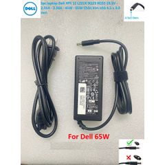 Sạc Dell XPS 12 L221X 9Q23 9Q33 19.5V - 2.31A - 3.34A - 45W - 65W Chân kim nhỏ 4.5 x 3.0 mm