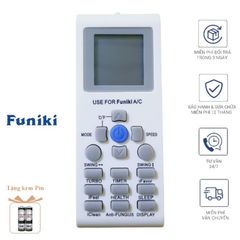 Điều khiển Remote Điều hòa Funiki-4 - Tương thích SC, SH, HSC Inverter 1 chiều, 2 chiều - Tiện lợi, bao gồm pin miễn phí 631219