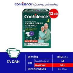 Tã Người Lớn Confidence Siêu Thấm – Khô Thoáng 12H