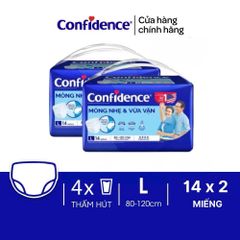 Tã Người Lớn Confidence Siêu Thấm – Khô Thoáng 12H
