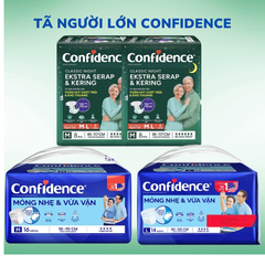 Tã Người Lớn Confidence Siêu Thấm – Khô Thoáng 12H