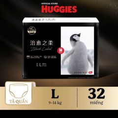 Bỉm Huggies Black Label Siêu Thấm Chống Tràn, Siêu Mềm Không Hăm, Khô Thoáng 12H
