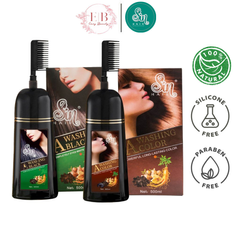 Dầu Gội Phủ Bạc Nhân Sâm Sin Hair Nhật Bản 500ml - Nhuộm Tóc Bạc, Đen Tóc Nhanh Chóng