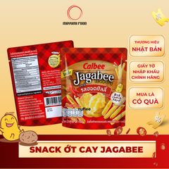 Bánh Snack Khoai Tây Jagabee Vị Ớt Cay 100% Từ Khoai Tây Tươi - Snack Nhật Bản Giòn Rụm, Thơm Ngon Khó Cưỡng