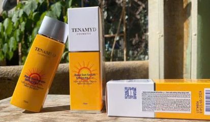 Kem chống nắng Tenamyd Aqua Sun Serum spf50/PA +++ 70ml Tự tin tỏa sáng dưới ánh nắng mặt trời 