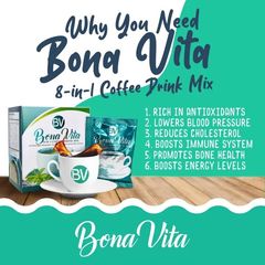 Cà phê nấm Kim Anh cafe sữa hoà tan 8 in 1Coffee hộp 7 gói/Slimming Coffee