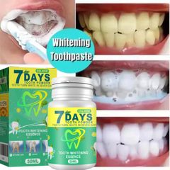 Bột Đánh Trắng Răng - Hạt Siêu Mịn Không Mòn Men - Cam Kết Trắng Bật Tông