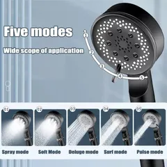 Vòi sen tăng áp nóng lạnh 5 chế độ nước, tích hợp đầu , nhấn nút để chuyển đổi
