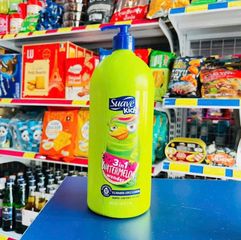 Sữa Tắm Gội Trẻ Em Suave Kids Hương Dưa Hấu 1.18L - Dưỡng ẩm, Ngăn gàu, Chăm sóc tóc và da cho bé yêu